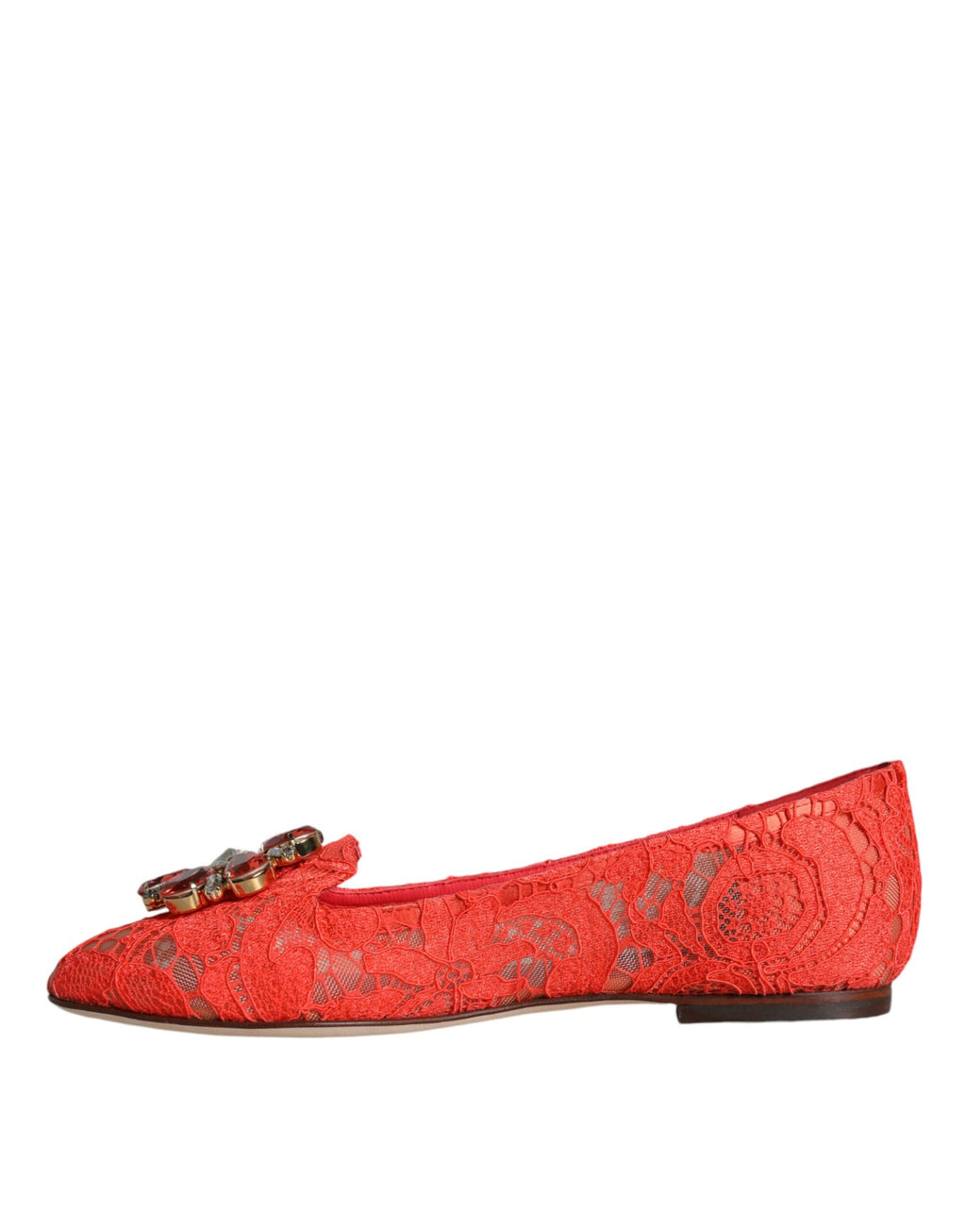 Korall blonder krystall ballerinasko loafers