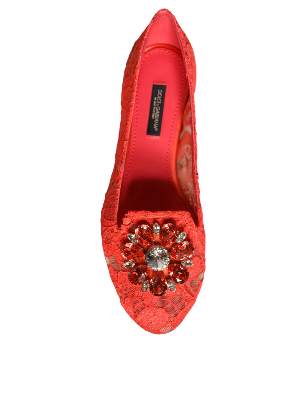 Korall blonder krystall ballerinasko loafers