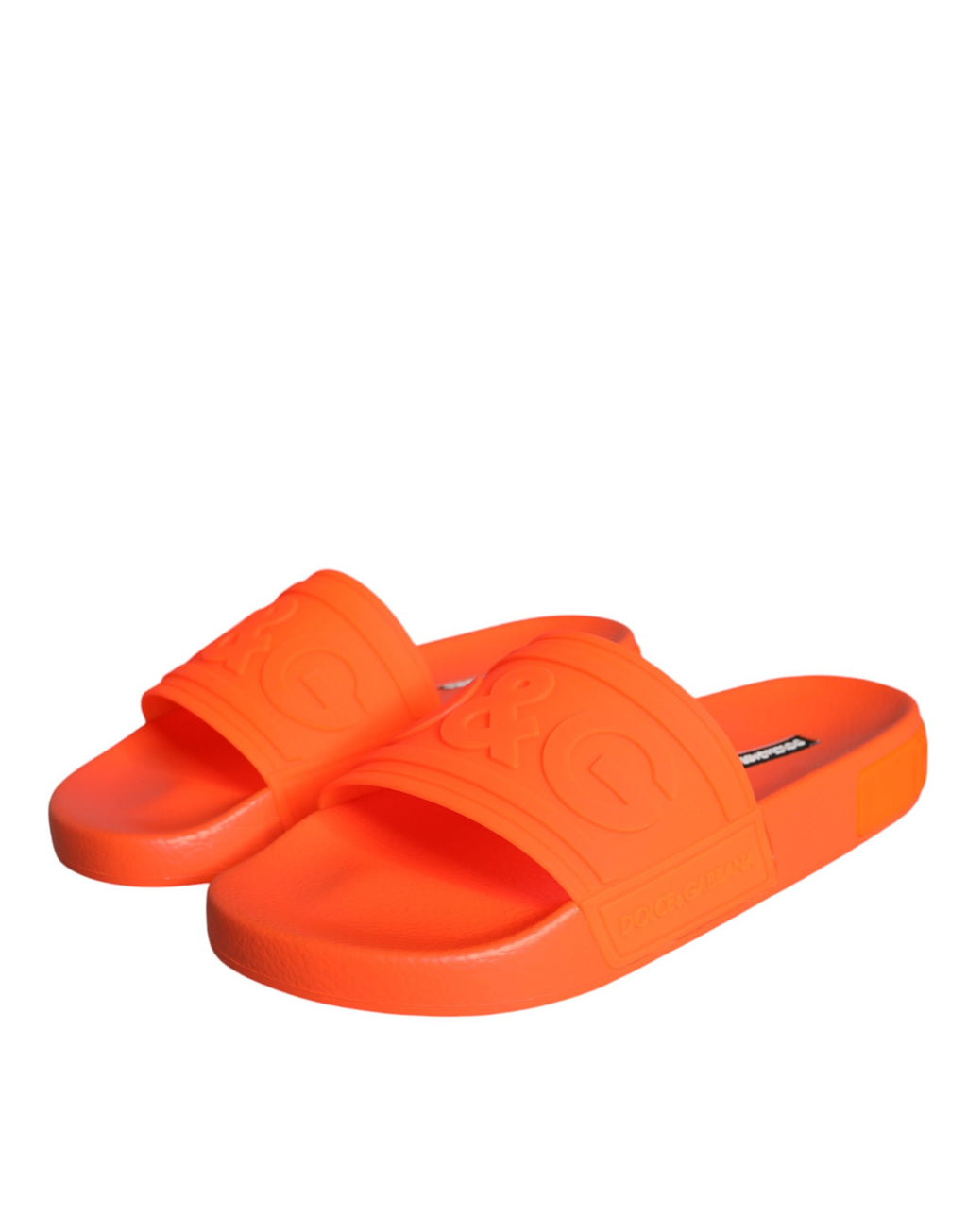 Oransje gummisandaler strandsko