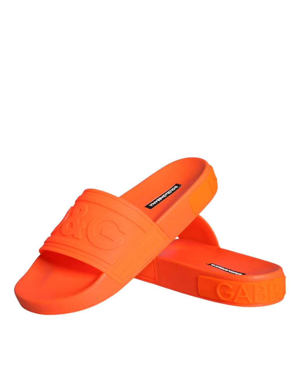 Oransje gummisandaler strandsko