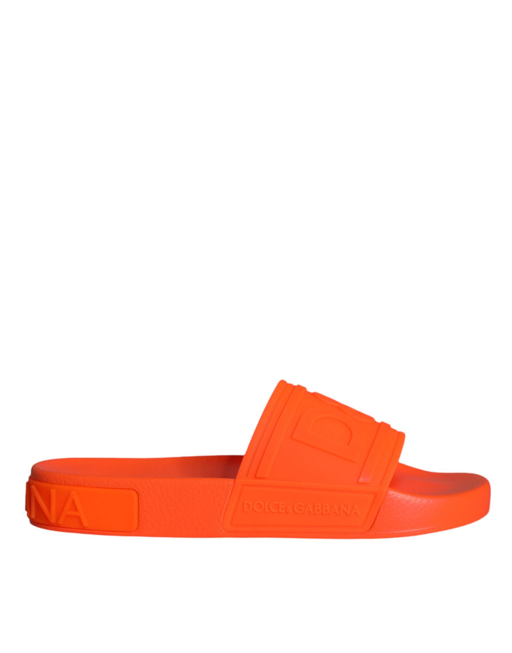 Oransje gummisandaler strandsko