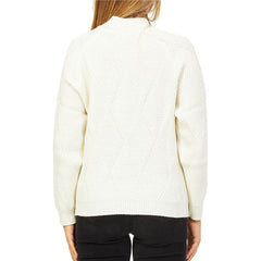 Yes Zee White Acrylic Women Sweater