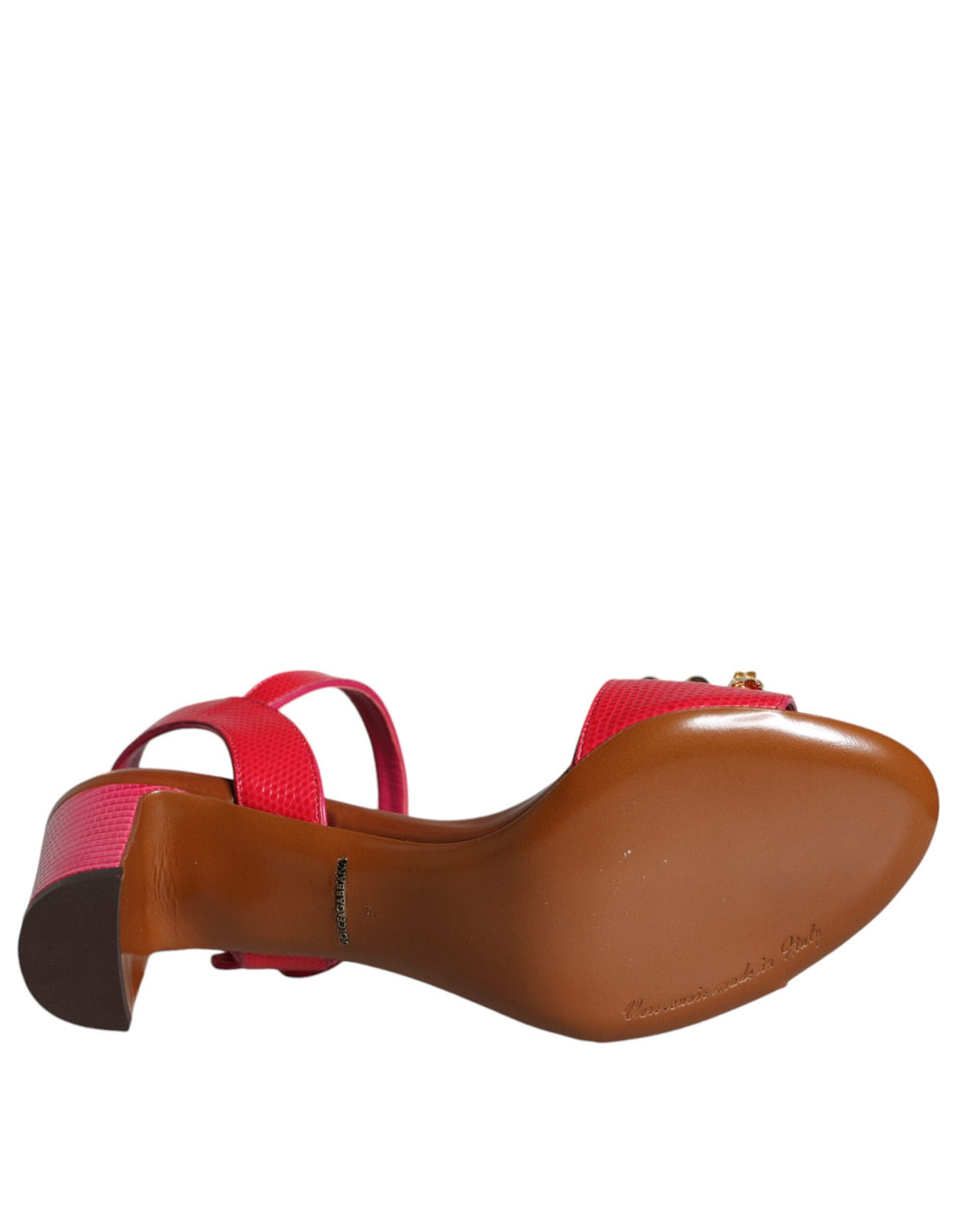 Fuchsia skinnpyntede Keira-sandaler i sko