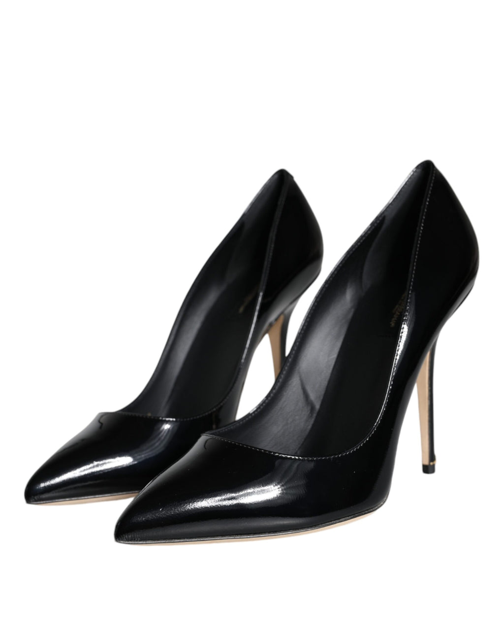 Svarta Bellucci Pumps i lackskinn