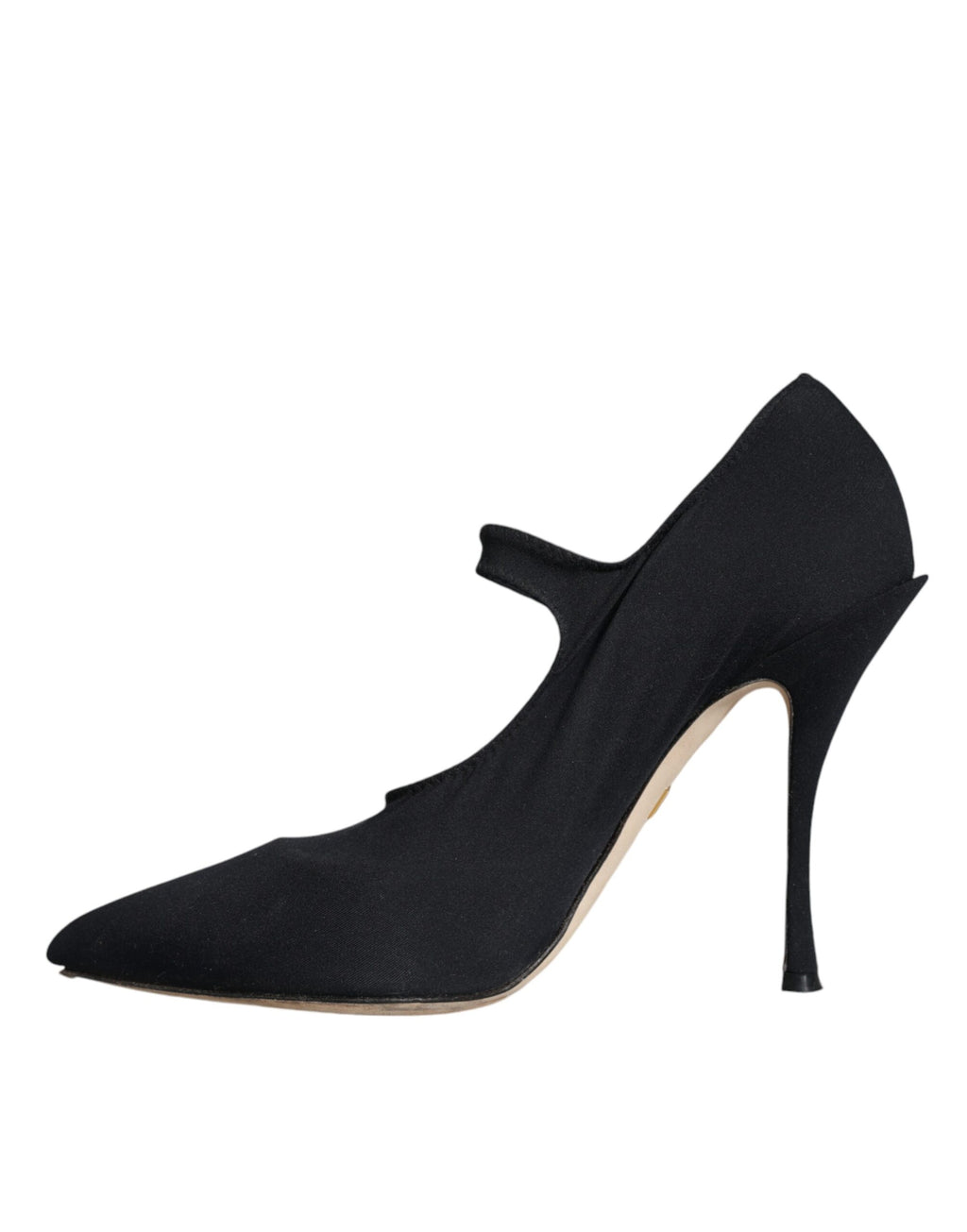 Svarta Mary Jane Jersey Kristall Pumps Skor