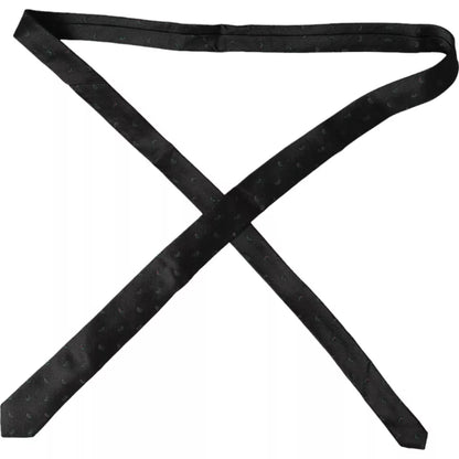 Dolce &amp; Gabbana Black Fantasy 100% silke justerbart herreslips