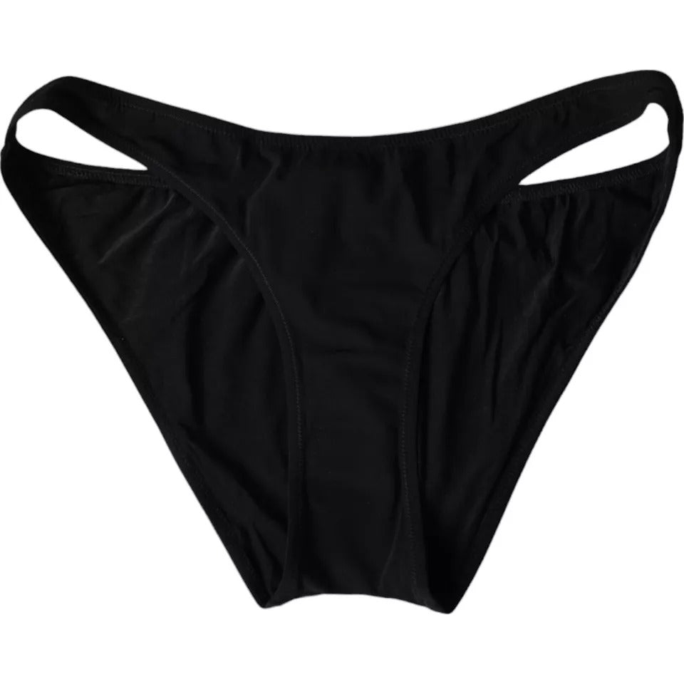Svarta nylon badkläder strandbyxor bikini