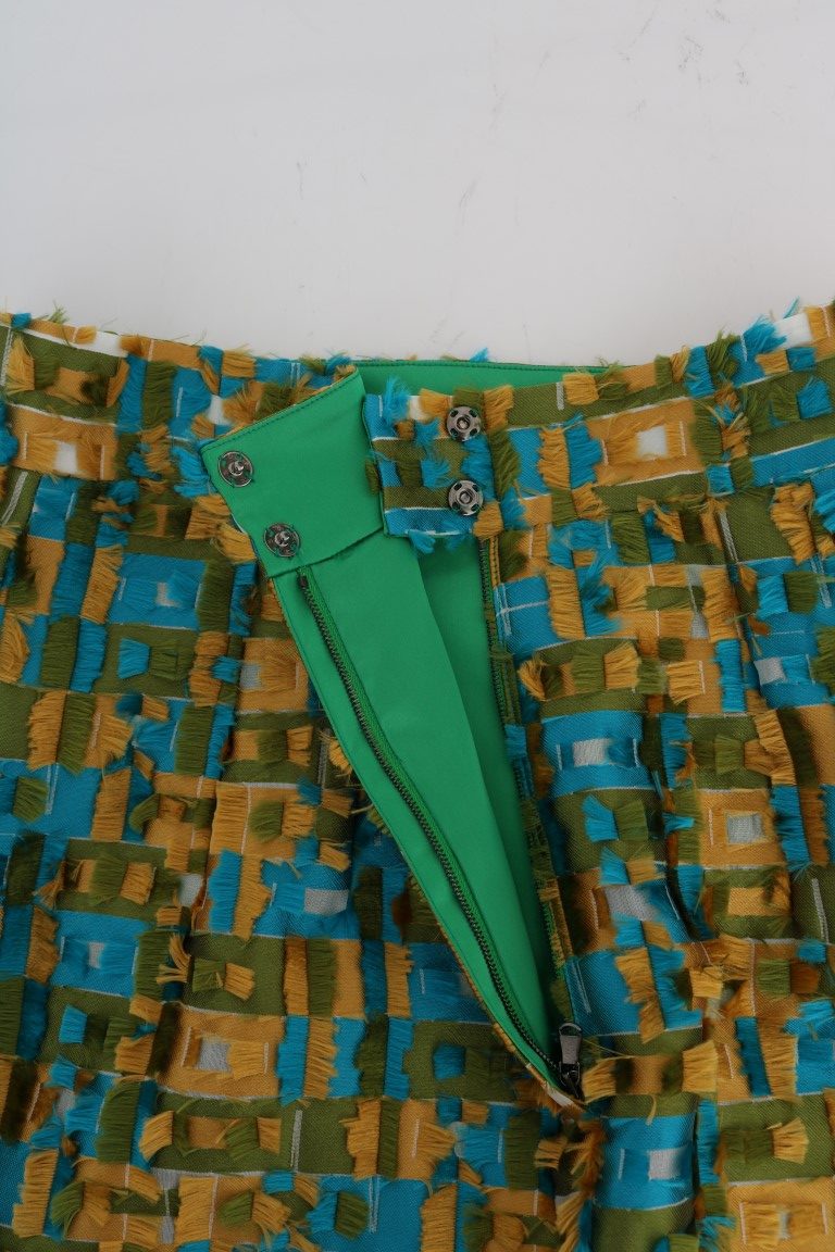 Flerfärgad Jacquard Rak Pennkjol