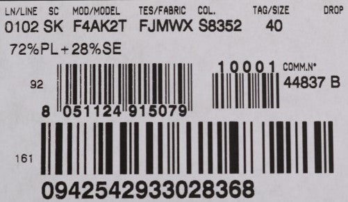 Flerfärgad Jacquard Rak Pennkjol