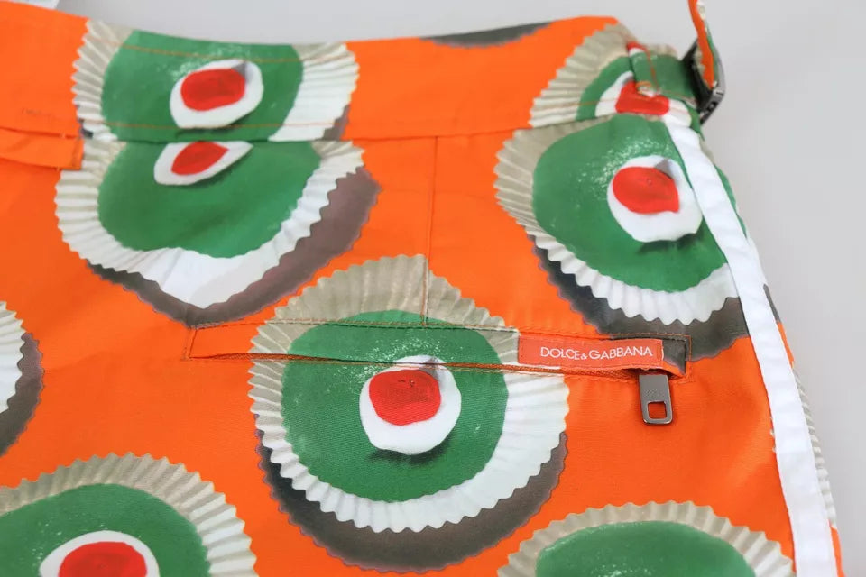 Orange Cupcake Beachwear Shorts Badkläder