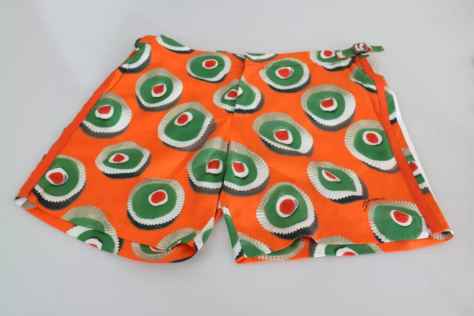 Orange Cupcake Beachwear Shorts Badkläder