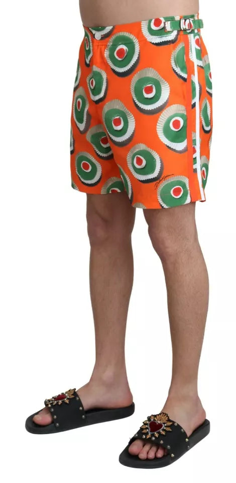 Orange Cupcake Beachwear Shorts Badkläder