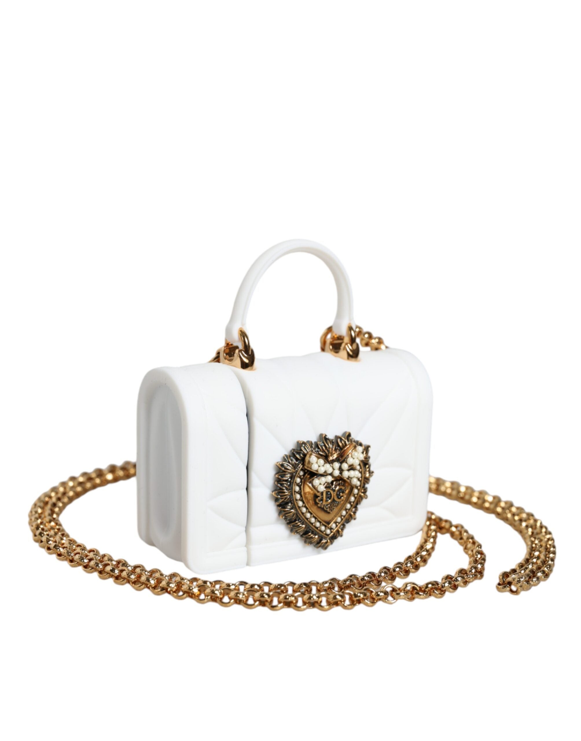 Vitt silikonfodral till Devotion Heart Cover för handväskan Airpods