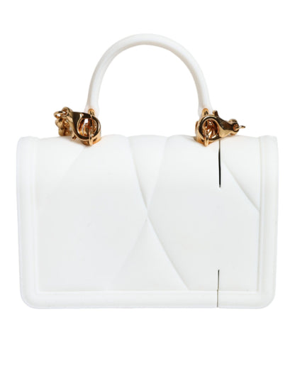 Dolce &amp; Gabbana hvitt silikon Devotion Heart-deksel til håndveske med Airpod-deksel