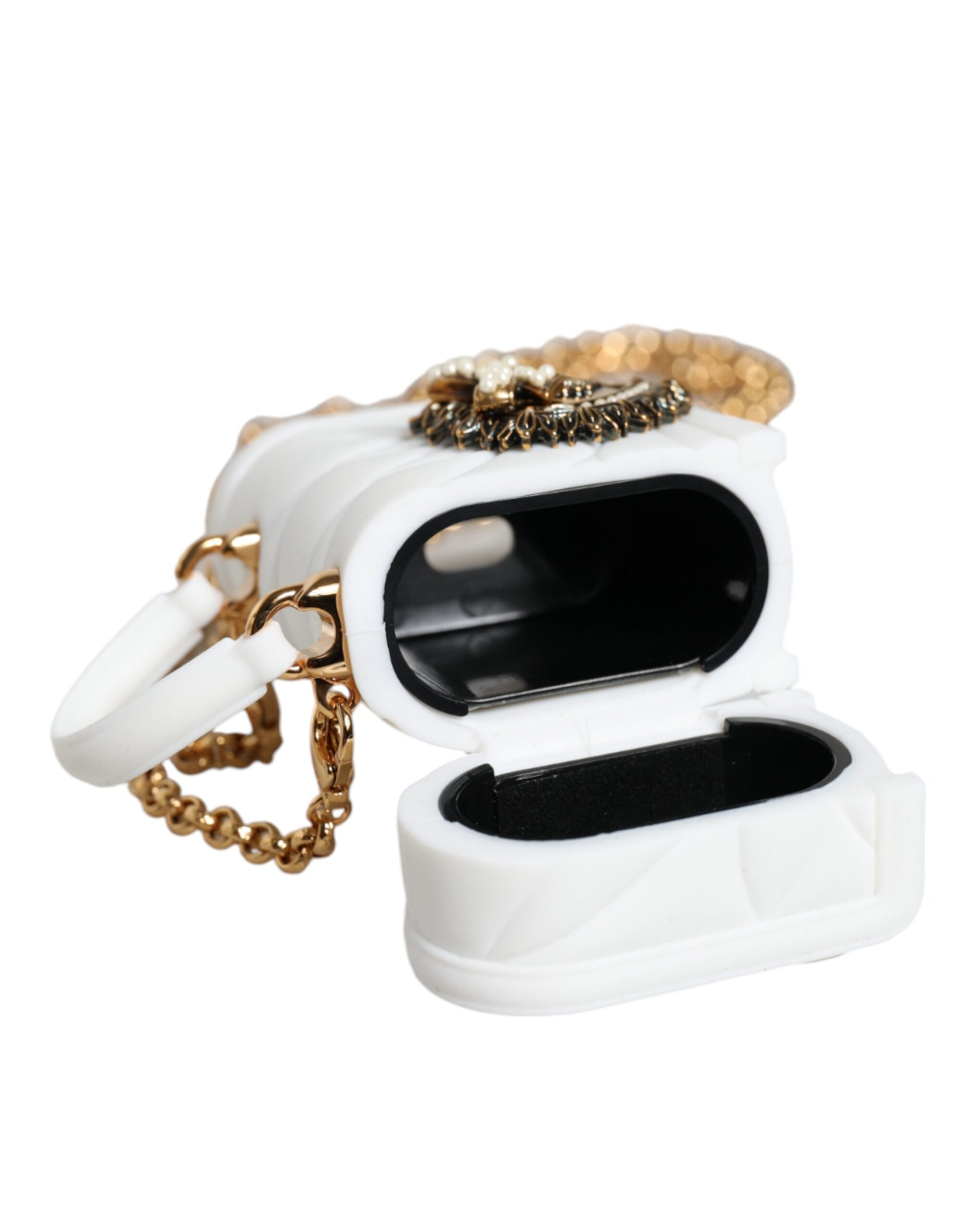 Vitt silikonfodral till Devotion Heart Cover för handväskan Airpods