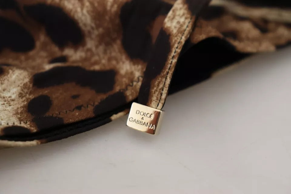 Brun leopardmönstrad baddräkt badkläder bikinitrosa
