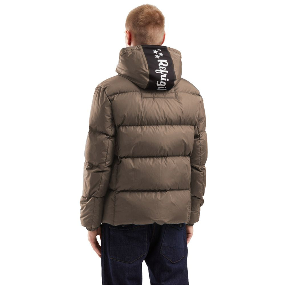 Refrigiwear brun nylonjakke for menn