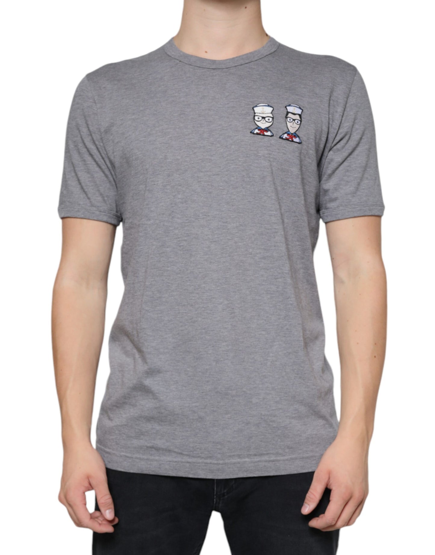 Dolce &amp; Gabbana Grå bomull #DGFamily kortärmad t-shirt