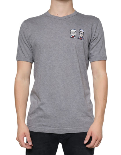 Dolce &amp; Gabbana Grå bomull #DGFamily kortärmad t-shirt