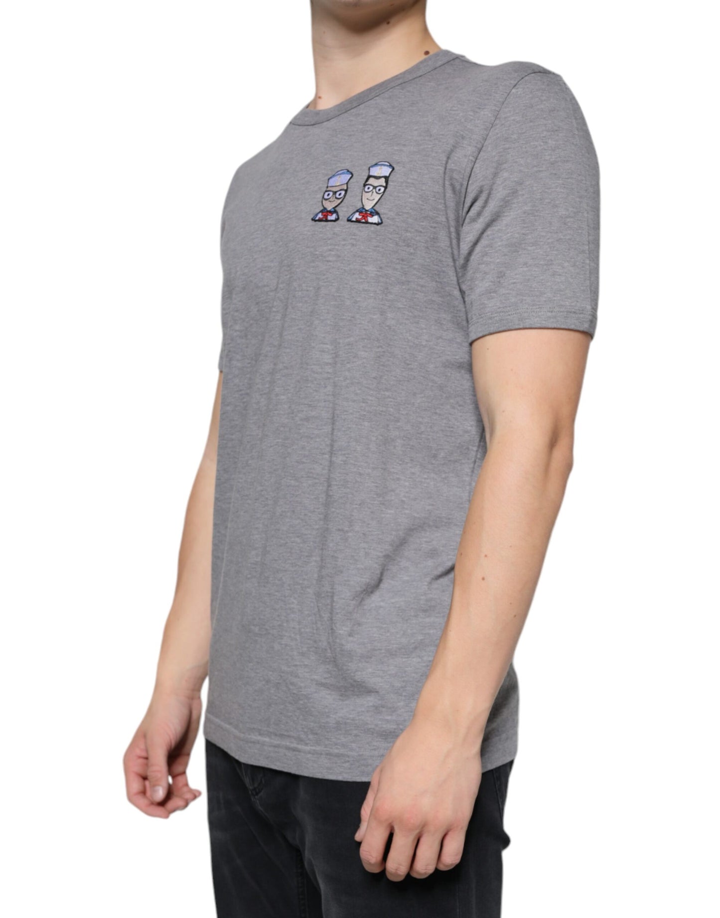 Dolce &amp; Gabbana Grå bomull #DGFamily kortärmad t-shirt