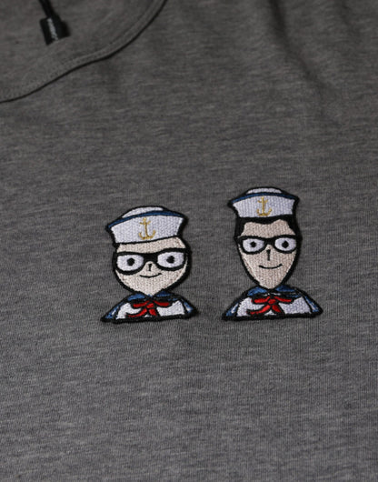 Dolce &amp; Gabbana Grå bomull #DGFamily kortärmad t-shirt