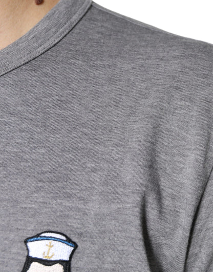 Dolce &amp; Gabbana Grå bomull #DGFamily kortärmad t-shirt