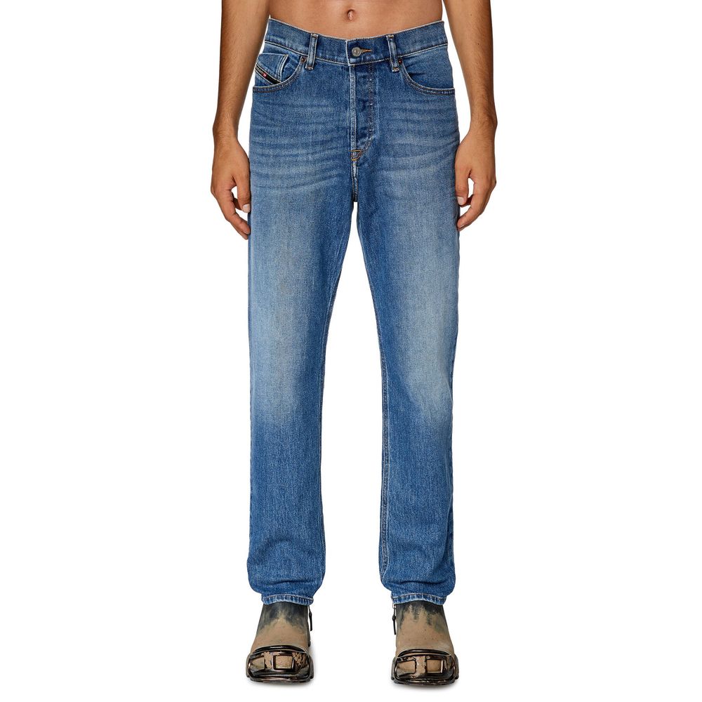 Blå bomullsjeans och byxor
