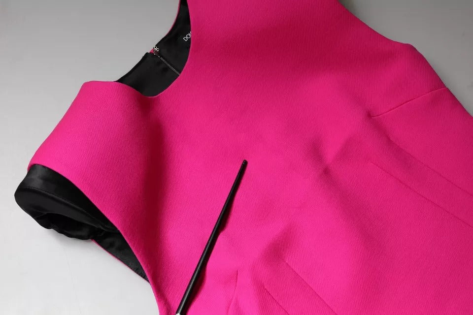 Dolce &amp; Gabbana Rosa Ermeløs Bodycon A-linje Minikjole