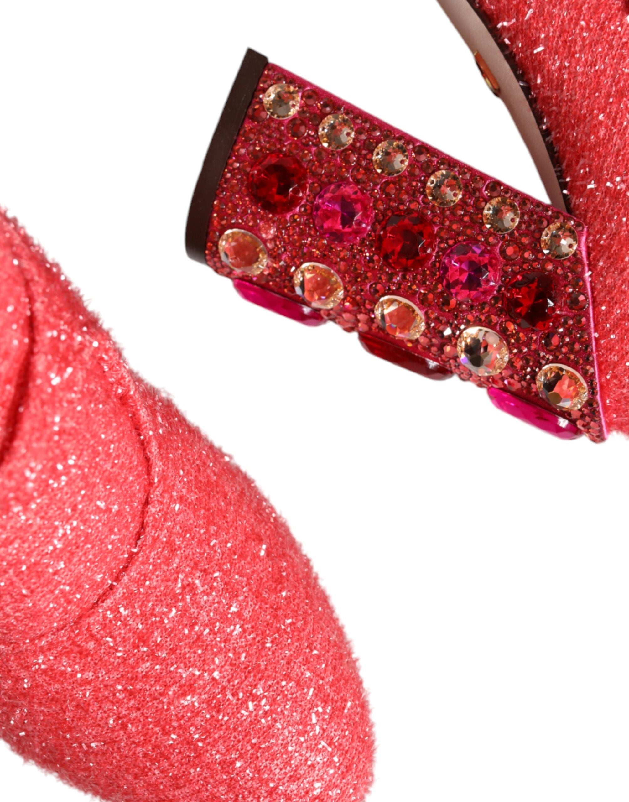 Rosa Kristall Lurex Fantasy Höga Stövlar Skor