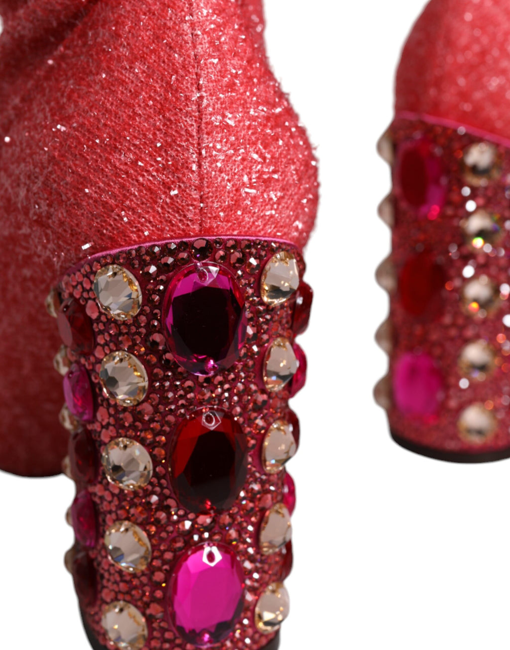Rosa Crystal Lurex Fantasy Høye Støvler Sko