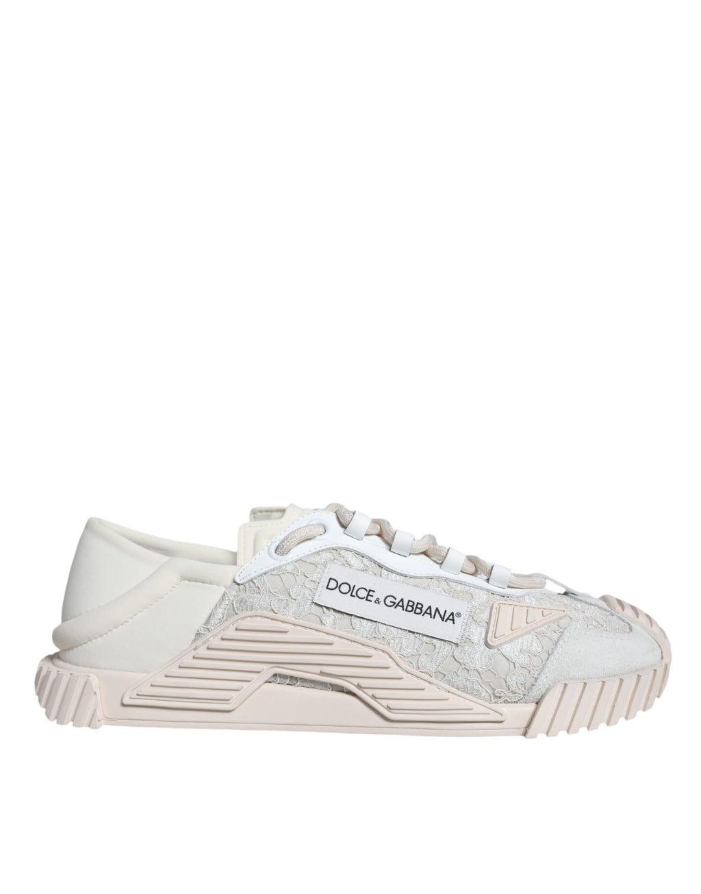 Vita NS1 låga sneakers i spets
