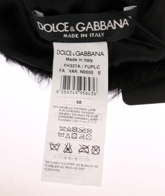 Dolce &amp; Gabbana svart Xiangao lammepelslue