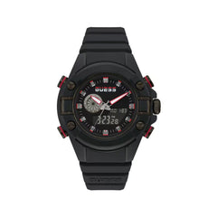 Guess Black Resin Sport Watch
