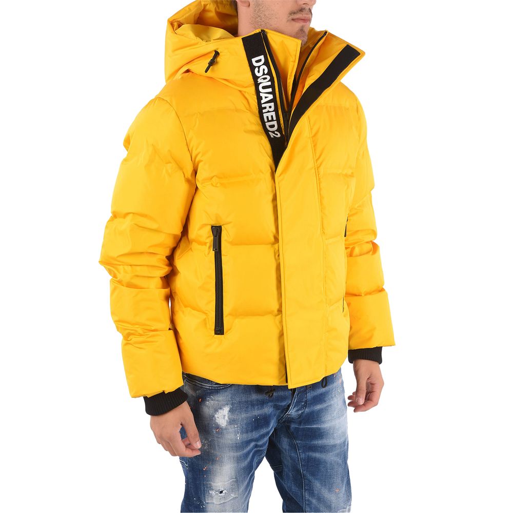 Dsquared² Gul Nylon Dunjacka För Herrar