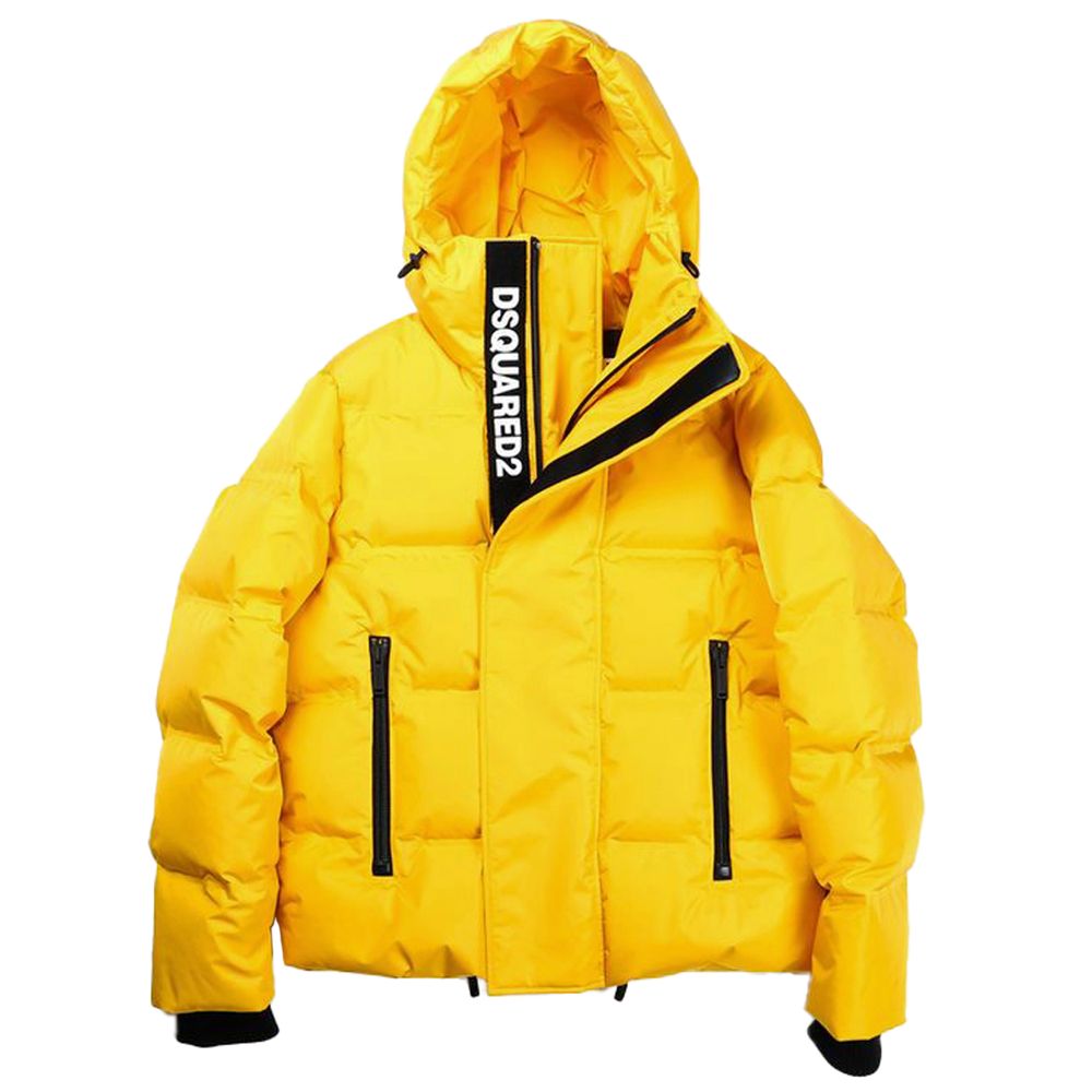 Dsquared² Gul Nylon Dunjacka För Herrar