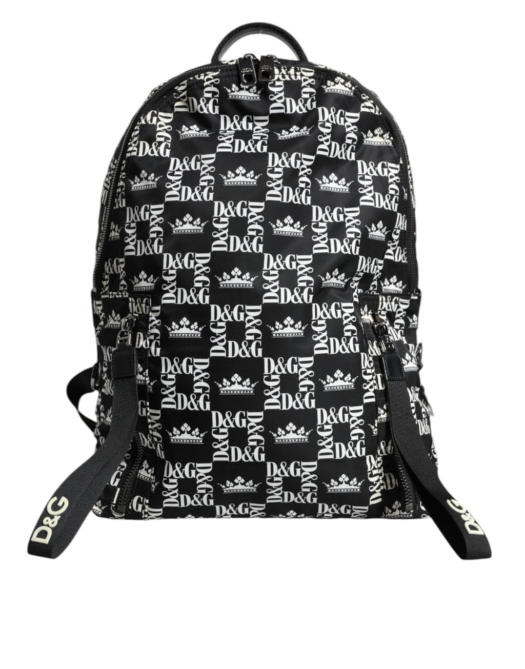Svartvit DG Crown Logo Nylon Ryggsäck