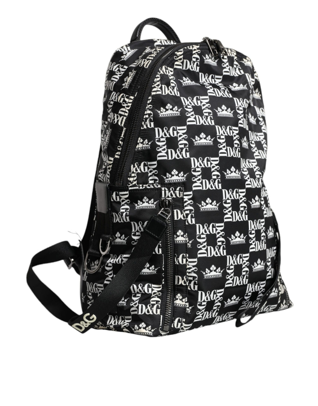 Svartvit DG Crown Logo Nylon Ryggsäck