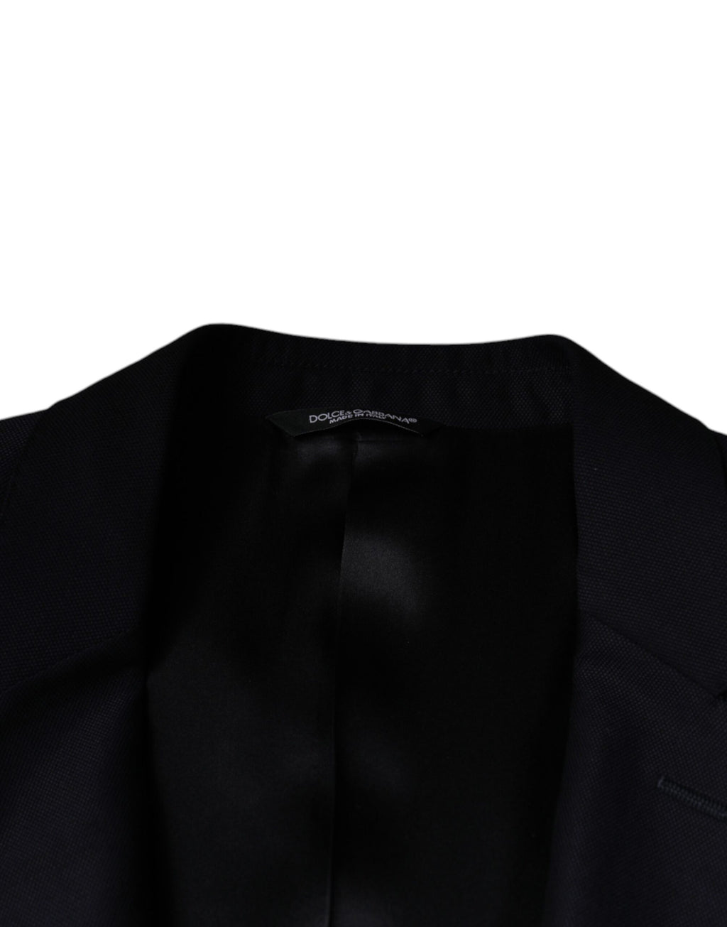 Mørkeblå ull, enkeltspent dresskåpeblazer