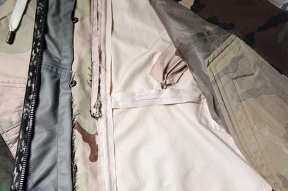 Dolce &amp; Gabbana Flerfarget Kamuflasje Full Zip Hettejakke