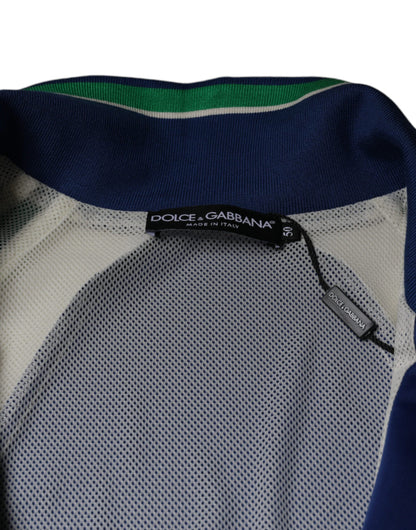Dolce &amp; Gabbana Flerfärgad Polyester Bomberjacka Med Hel Dragkedja