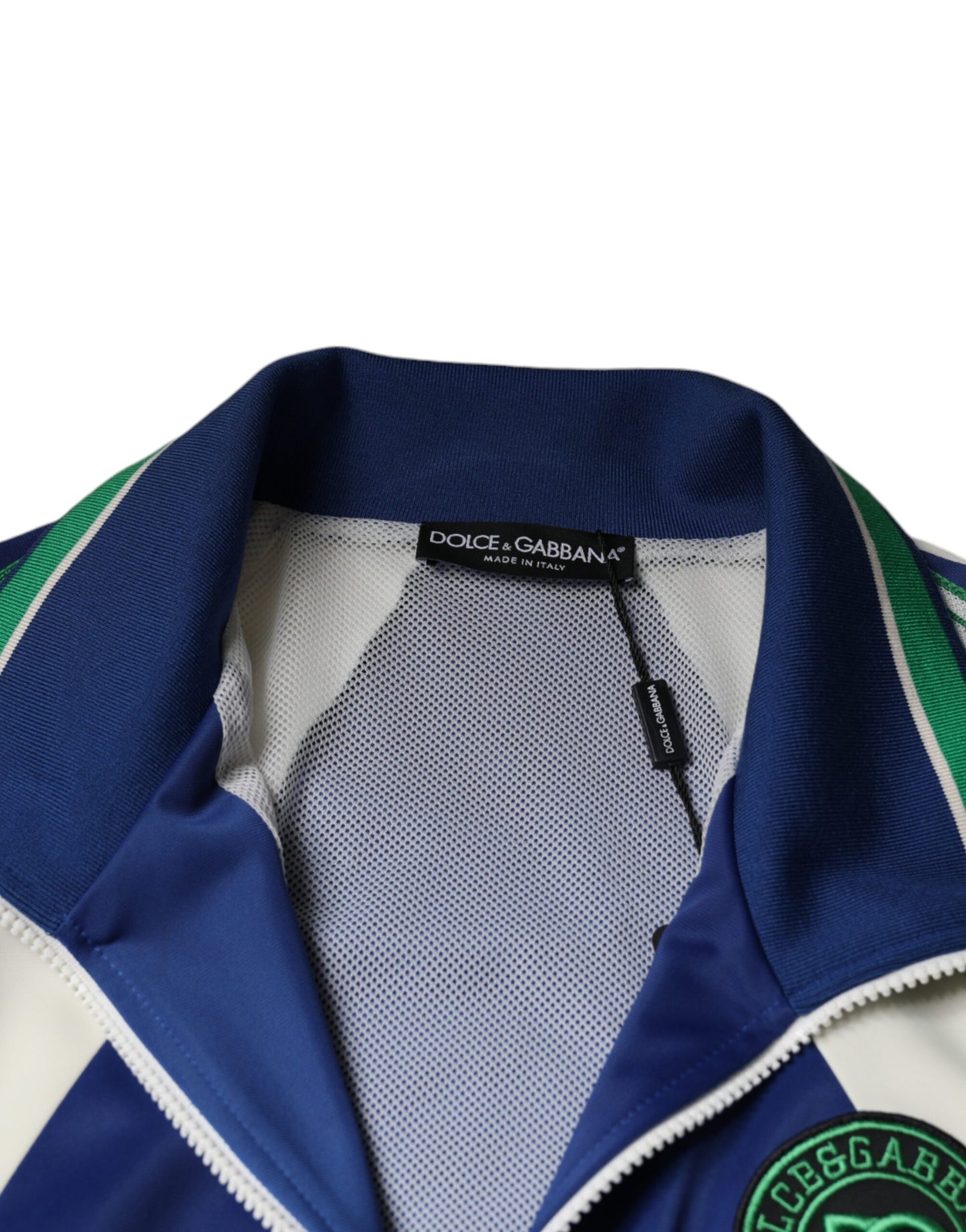 Dolce &amp; Gabbana Flerfärgad Polyester Bomberjacka Med Hel Dragkedja