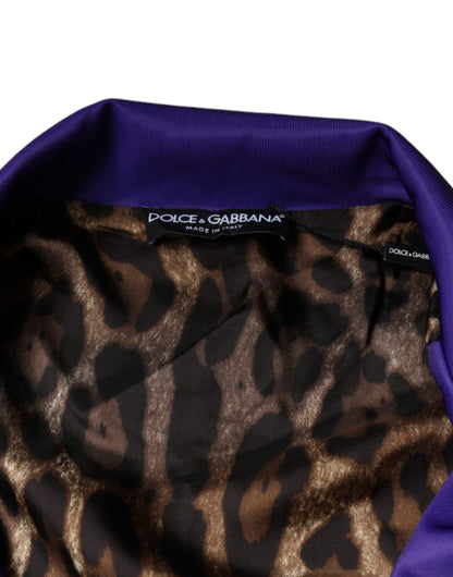 Dolce &amp; Gabbana Lila GRISENS ÅR Bomberjacka med Hel Dragkedja