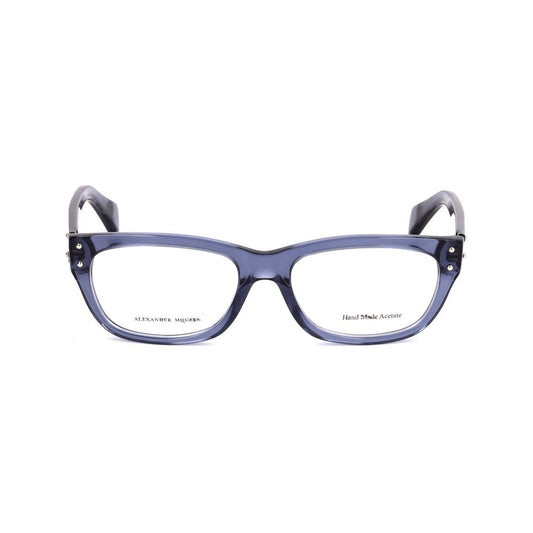 Alexander McQueen blå acetatbågar
