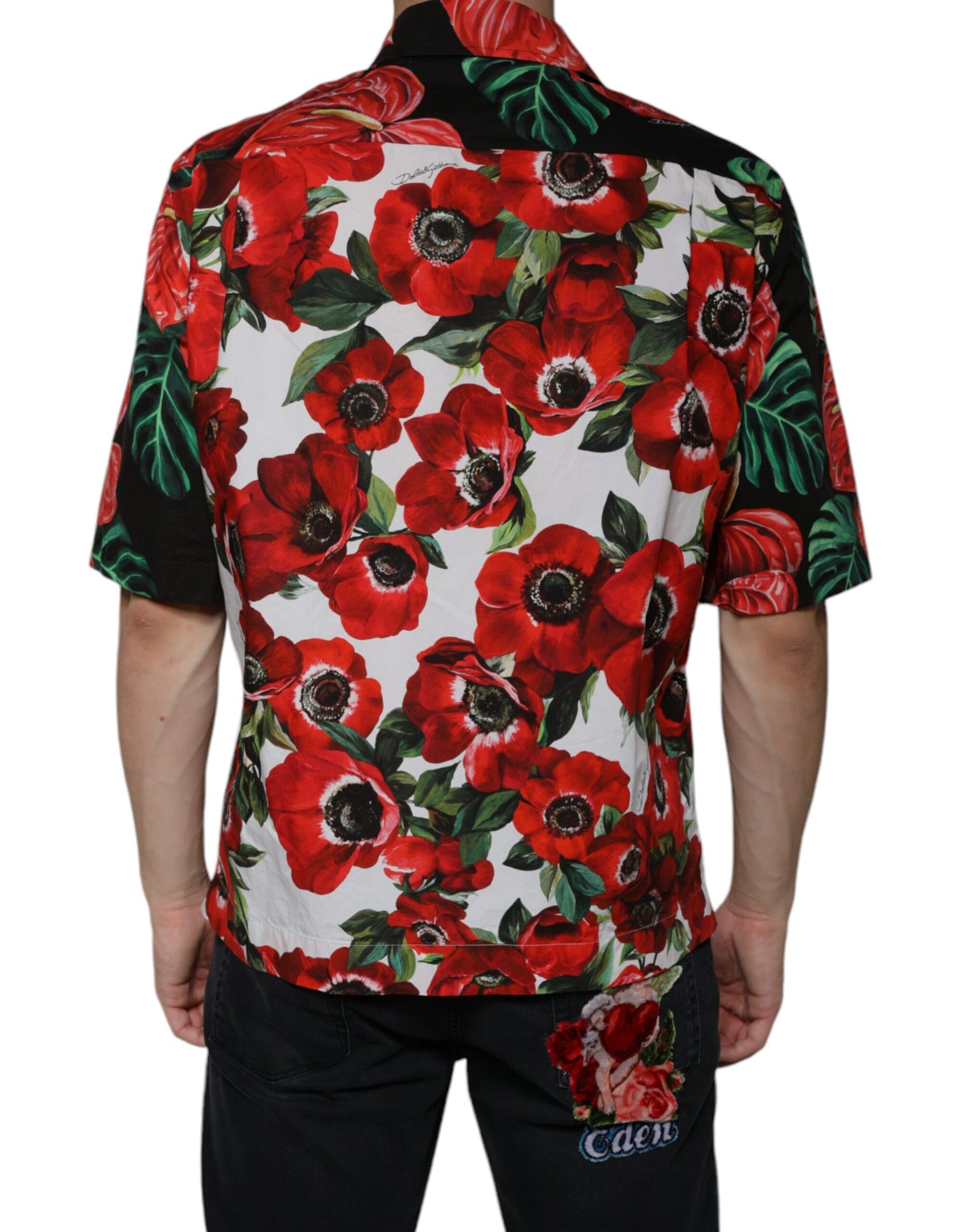 Dolce &amp; Gabbana Flerfärgad Anemone Button Down Casual Skjorta