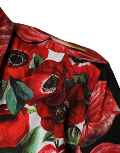 Dolce &amp; Gabbana Flerfärgad Anemone Button Down Casual Skjorta