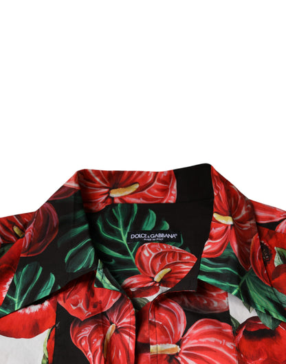 Dolce &amp; Gabbana Flerfärgad Anemone Button Down Casual Skjorta