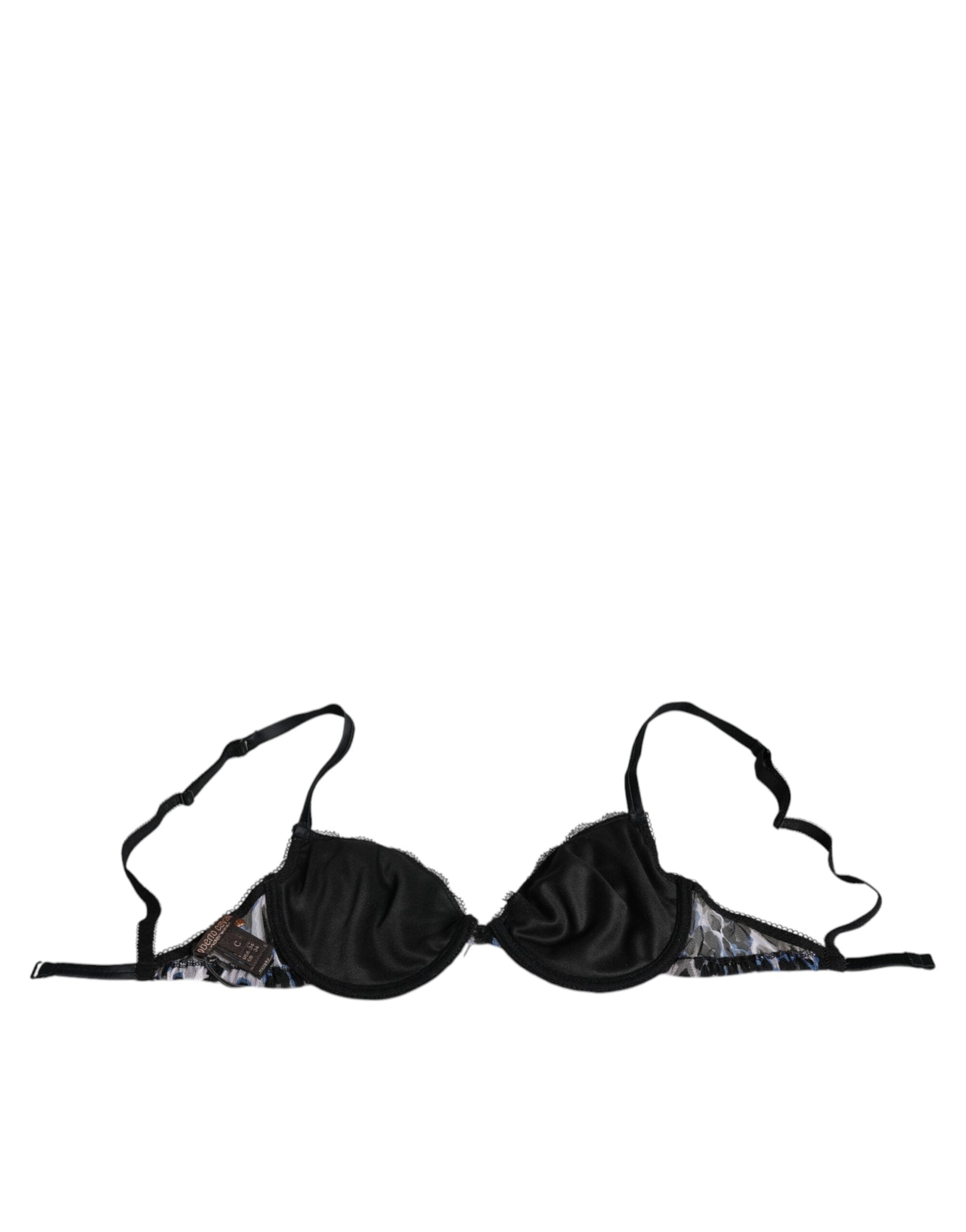 Vita Leopardfärgade Push Up Reggiseno-BH-underkläder