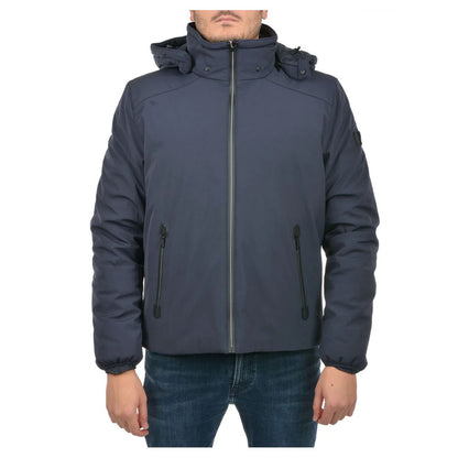 Yes Zee Blå Nylon Herrejakke