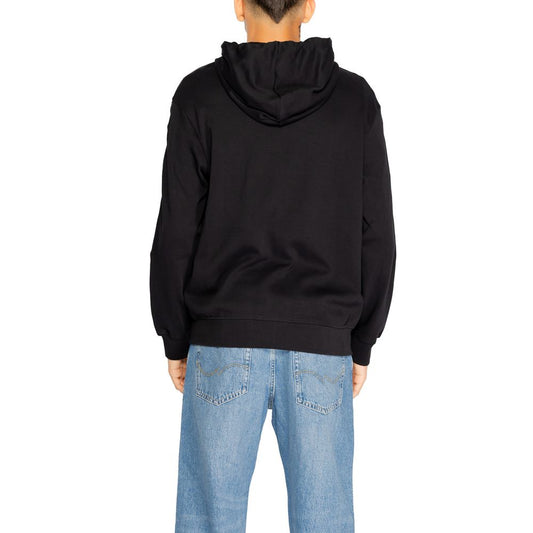 Armani Exchange Black Cotton Hoodie