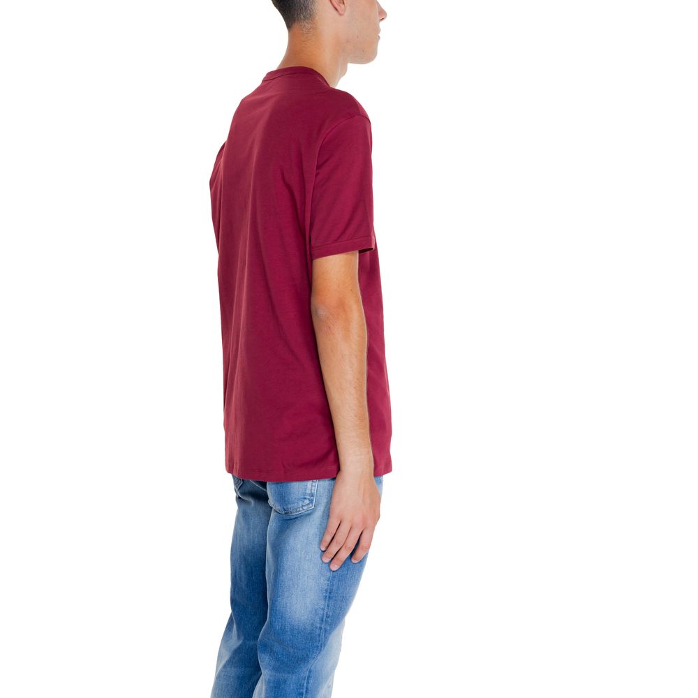 Armani Exchange Bordeaux bomulls-T-shirt